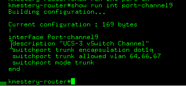 Configuration on the 3560 end of the OVS LACP channel