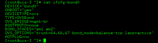 bond0 configuration