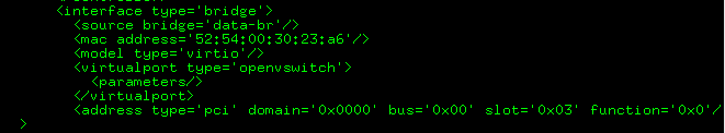 Network configuration with OVS